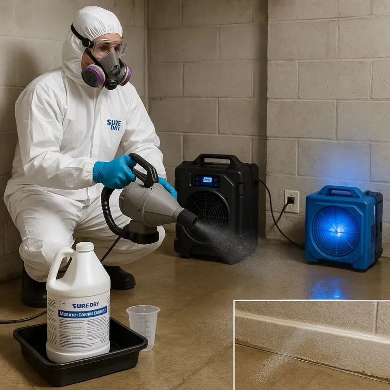 Sanitization and Odor Removal process in River Bend, NC